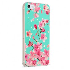 iPhone SE 5 5s - TPU Soft 3D Touch Protective Phone Cover Case - Sakura